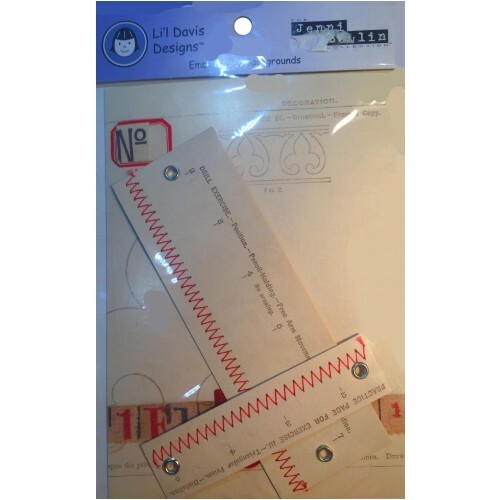 LI’L DAVIS DESIGNS EMBELLISHED BACKGROUNDS JENNI BOWLIN Measuring Tape – School