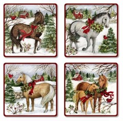 5 1/4″ x 7 1/2″ Sheet of 12 BABY ANGEL TRIO Christmas Card Seals #57 USA MADE