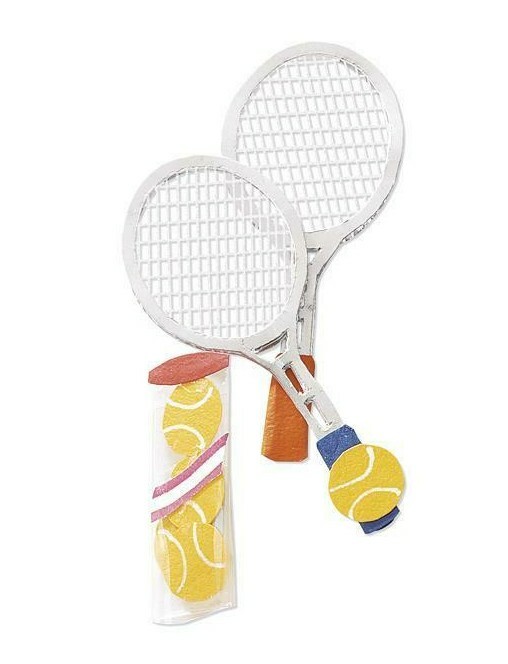 TOUCH OF JOLEE’S EMBELLISHMENTS – TENNIS, Racket, Balls