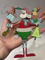 Sunset Vista Designs Set of 2 Dog Metal Christmas Ornaments