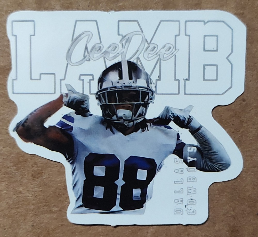 CeeDee Lamb 88 WR Dallas Cowboys die-cut decal sticker