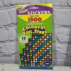 Trend Super Shapes Stickers Colorful Stars Lot Of 2 Packs – 1300 Each