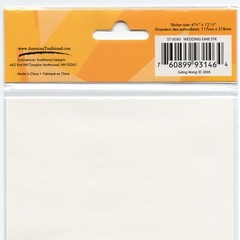 3-PACK American Traditional Designs Wedding Stickers, Elegant Wedding