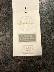 Anna Griffin Winter Wonderland Vellum Quote Stickers Used