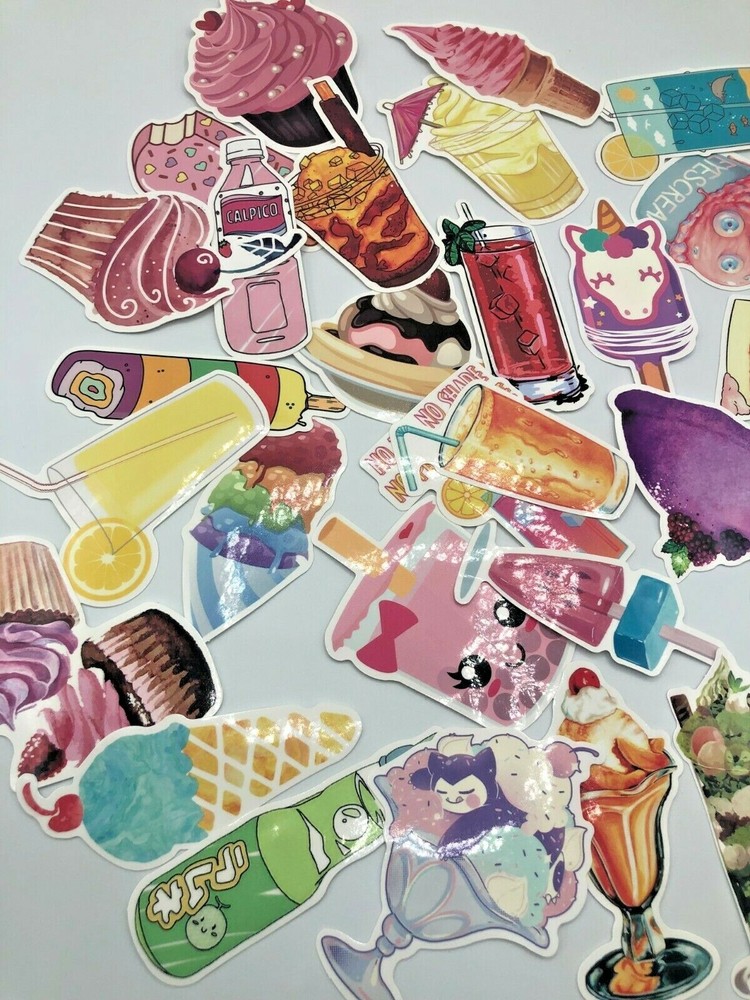 SWEETS (Pink Theme)~ Stickers Pack~70 PC for Skateboard~Laptop~Phone~Scrapbook