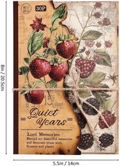 120 Sheets Vintage Botanical Scrapbook Paper Set, Journaling Scrapbooking Sup…