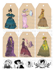 Timeless Treasures Pg 3 Collage Supplies Scrapbook Junk Journal Card Toppers