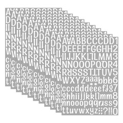 2772Pcs Alphabet Stickers 22 Sheets 1 Inches Number White