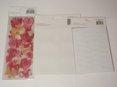 Lot JoAnn Essentials Scrapbooking Craft Items: Heart Stickers, Rub On, 3D Embell