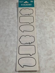 FMI FRANCES MEYER STICKERS 4 SHTS TALK BUBBLES TALKING BUBBLES 12PCS
