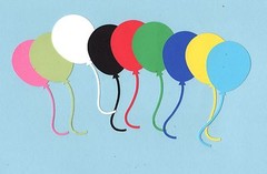 Balloon Die Cuts – multi colors & sizes, Scrapbooking, Greeting Card