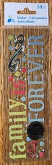 Momenta ATD Puffy ~Family Forever~ Title Swirl Dots 3D Scrapbook Stickers