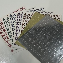 Creative Memories ABC /123 Letter Alphabet Stickers Lot 7 Sheets Colors Classic