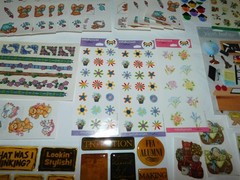 LARGE LOT VTG STICKERS 90s SOME SEALED FLORAL COUNTRY BEARS SUSAN WINGET ART 3D