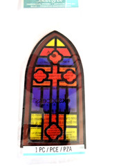 Jolee’s by You~Stained Glass Window CHURCH Dimensional Sticker