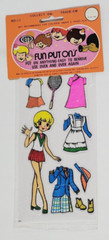 4 Vtg Stick On Sports Girl Theme 1970s Bella Fun Put Ons Sealed NOS New Lot