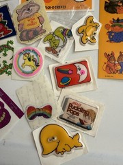 VTG 80s/90s/Y2K New & Partial Sticker Lot Puffy Scratch N Sniff Cabbage Patch