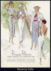 FASHION AD 1930s Pages 12 Different Back to Back PARIS Designs Gowns Dresses etc