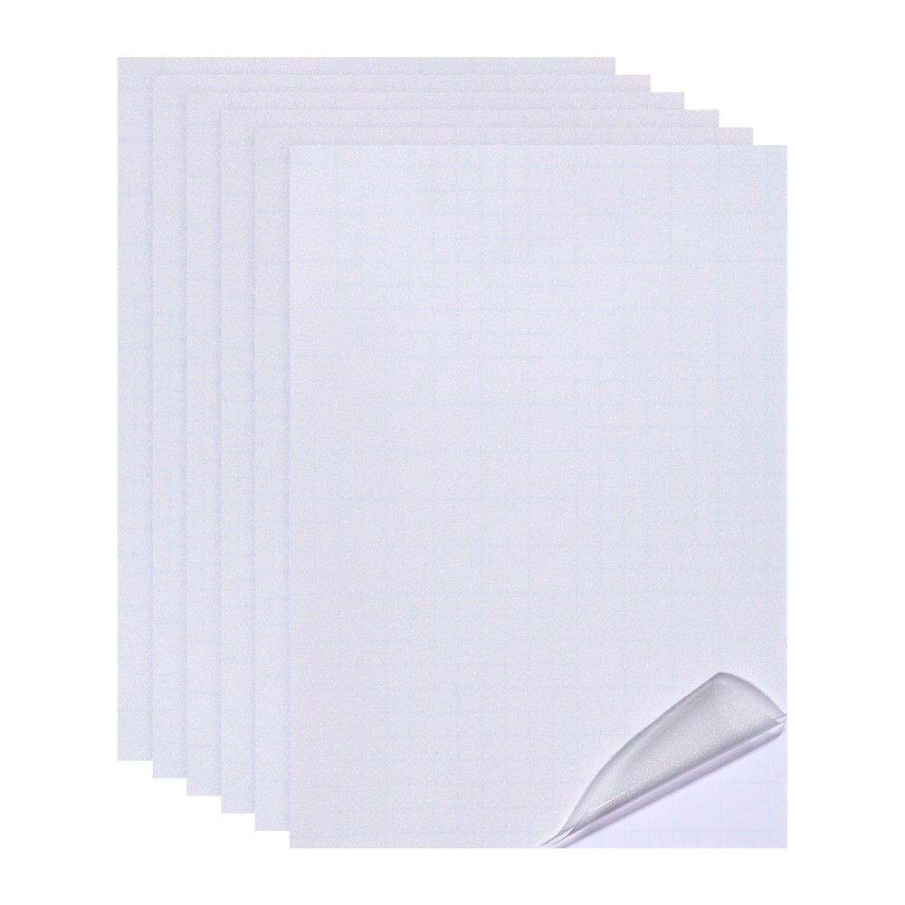 12x8in Holographic Laminate Sheets 6Pcs Sticker Paper Holographic Glitter