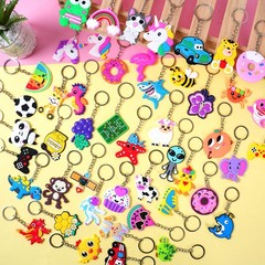50 PCS Large Keychains Bulk Cute Key Chain for Classroom Prizes Rewards Stude…