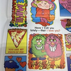 Vtg 1985 Stickers Troll Associates Reading Book Club School Valentine Theme NEW