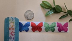 16 Sparkly Butterfly Stickers/Pretty Butterfly Stickers/Spring Summer Stickers