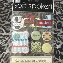 Grandmother Grandma Nana Grandparents Scrapbooking Stickers By Soft Spoken