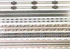 Vintage 1999 MAMBI Heritage Tints Borders Stickers 12″ Scrapbooking NOS 12 pcs