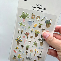 Flower Cafe Planner Stickers Journaling Scrapbooking Crafts