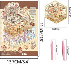 20 Sets DIY 3D Sticker Scene Collection Book for Kids Adults Cute Make Your Own