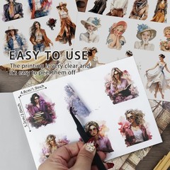 Bomichi People Sticker Book for aldult Girl, 40 Sheets
