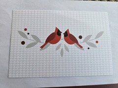 Creative Memories Set Of 3 Cardinal Birds Reversible Paper Photo Mats 4″ X 6″