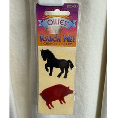 Oilies Davis Liquid Crystal Vintage 80’s / 90’s Touch Me Color Changing Stickers