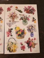 Vintage Lot Floral Flower 108 Stickers 10 Sheets Hallmark & AGC Scratch Sniff