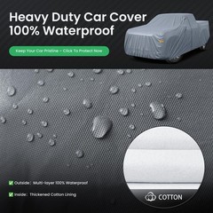Ram 3500 Truck Cover Custom Fit 2019-2026 Crew Cab Cab Long Bed(8′) with Door…