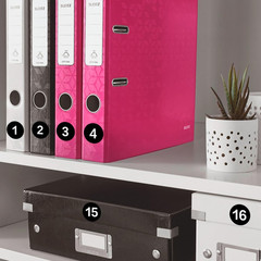 Number Stickers, Consecutive Number Stickers 1-50, 10 Sheets round Numbers Label