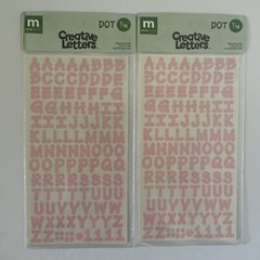 Making Memories Creative Letters Scrapbooking – 7/16″ Dot Pastel Pink