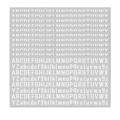 10 Sheet Small Letter Stickers, 1/2 Inch Self Adhesive 0.5 Inch, White (0.5″)