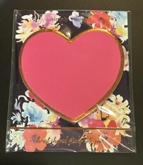 New Simply Gilded Heart Shaped Notepad Sticky Notes