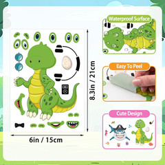 24 Sheets 8.27»×5.9» Make Your Own Stickers for Kids Toddlers, Make a Face Sti