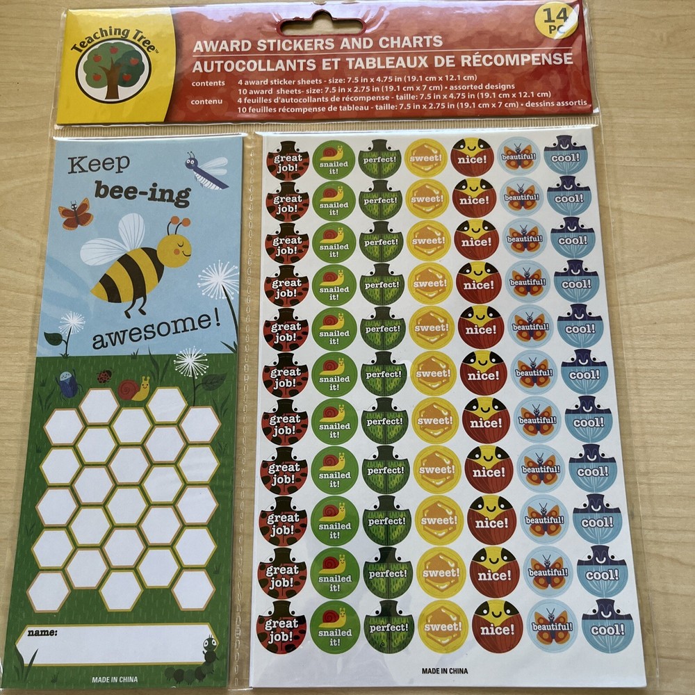 Teachers Kids Awards Stickers Chart Greenbrier International Inc. School Supply