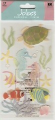 Jolee’s Boutique 3-D Vellum SEA HORSES Ocean Turtle Theme 70133 Fast FREE Ship!