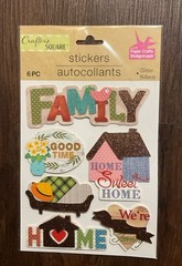 Crafter’s Square Pop-Up Scrapbook Stickers – Family Themed