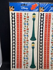 Two (2) NOS SandyLion Disney Theme Park Scrapbook Sticker Border Sheet