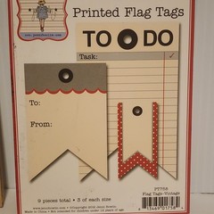Jenni Bowlin Scrapbooking Memo Note Book Pad & Flag Tags