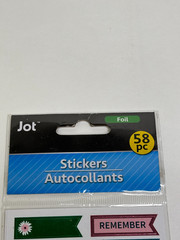 Jot Foil Stickers 58 Pc Floral & Phrase Accent Pack