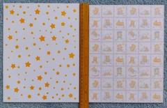 Lot of Baby Paper, Stickers, Ribbon for Card Making Scrapbooking Journaling