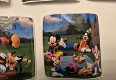 Vintage Smile Makers Sandylion Disney Stickers Lot of 5 2.5 x 2.5 Mickey Donald