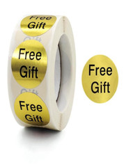 500ct ~ Stickers 1″ FREE GIFT 💖 Labels On Roll 💖 for SMALL BUSINESS Gratitude
