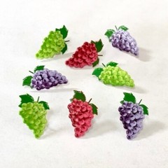 GRAPE SCRAPBOOKING DECORATIVE BRADS EYELET OUTLET 8 PCS 3 COLORS
